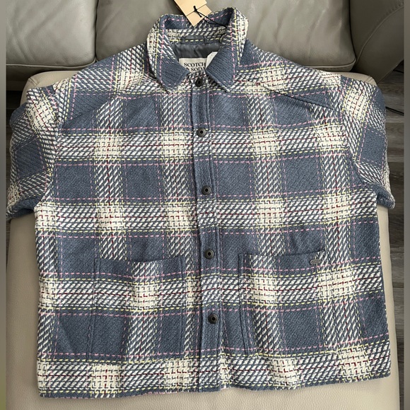 NWT - Scotch & Soda Women’s Lightweight Checked Woven Jacket - Size M - Picture 7 of 16
